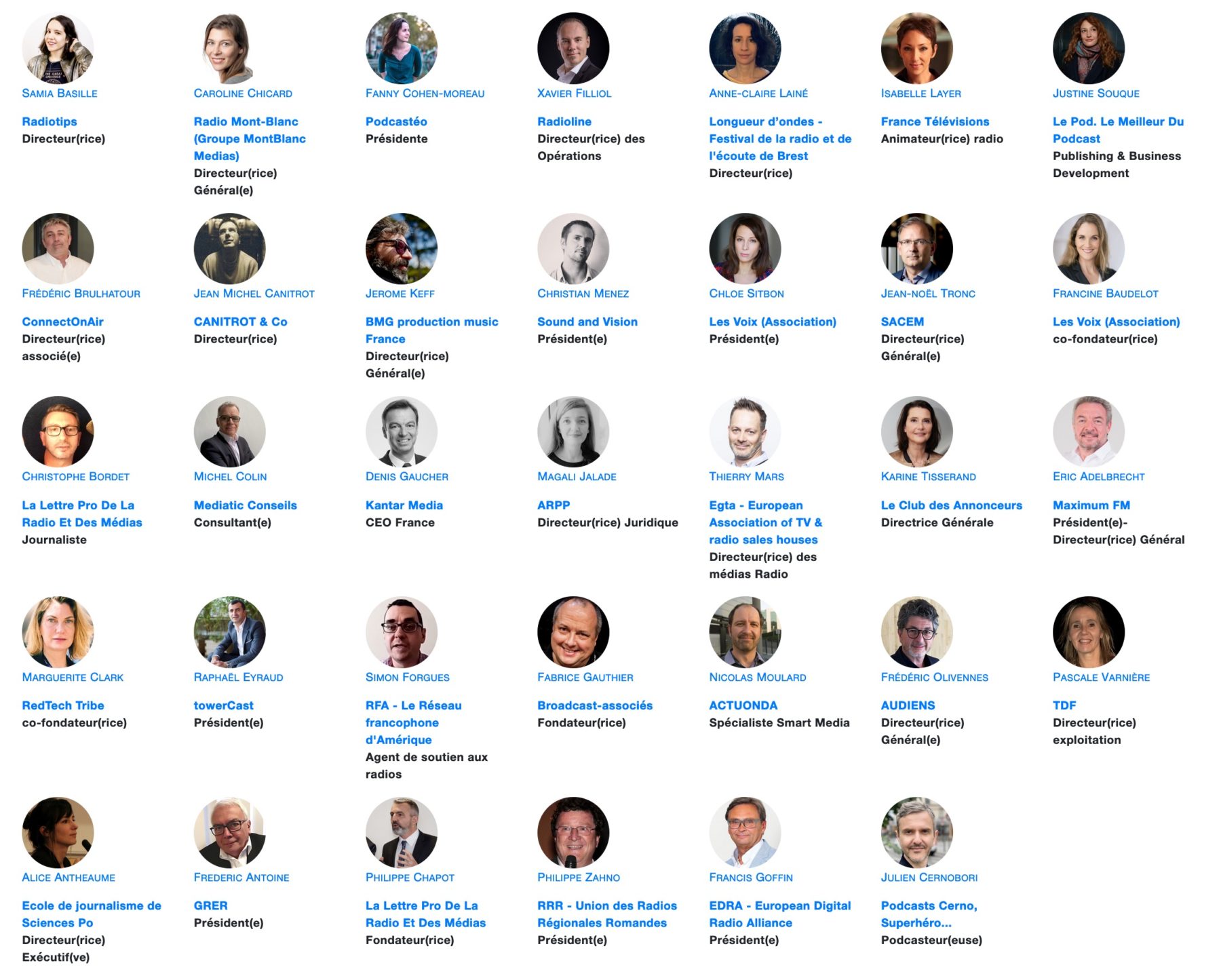 Intervenants et jury